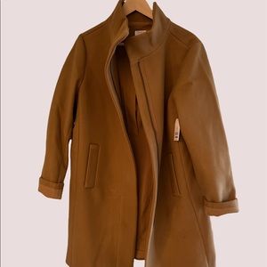 Time & Tru Camel Tan Long Dress Coat